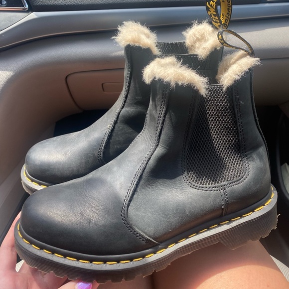 Dr. Martens Shoes - Dr. Martens Faux fur lined chelsea boots